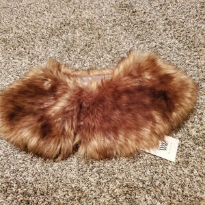 NWT Worth Faux Fur Neck Wrap Camel OS